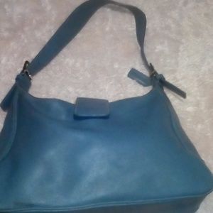 Coach 100% Leather Handbag Blue